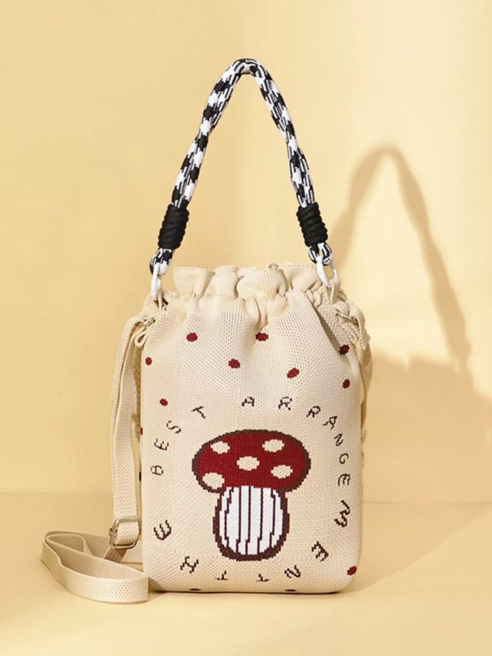 Drawstring Bucket Bag - Picture 4 of 9